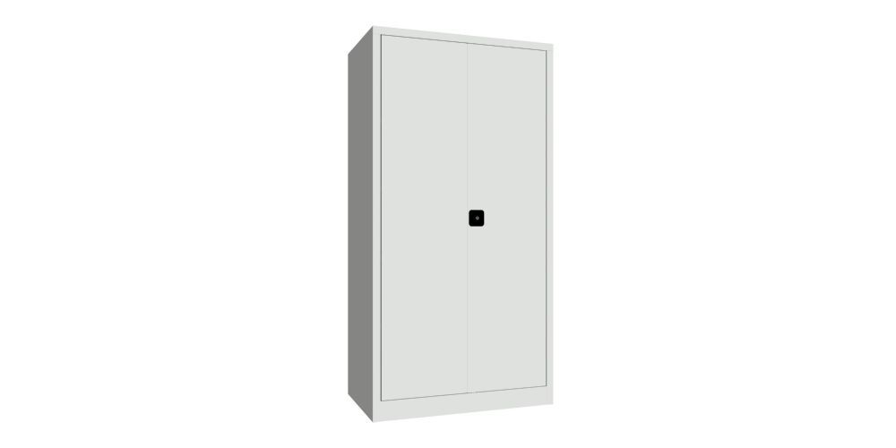 Produktbild PAVOY Flügeltürenschrank 1950x1000x600 mm 4 Böden verzinkt RAL 7035
