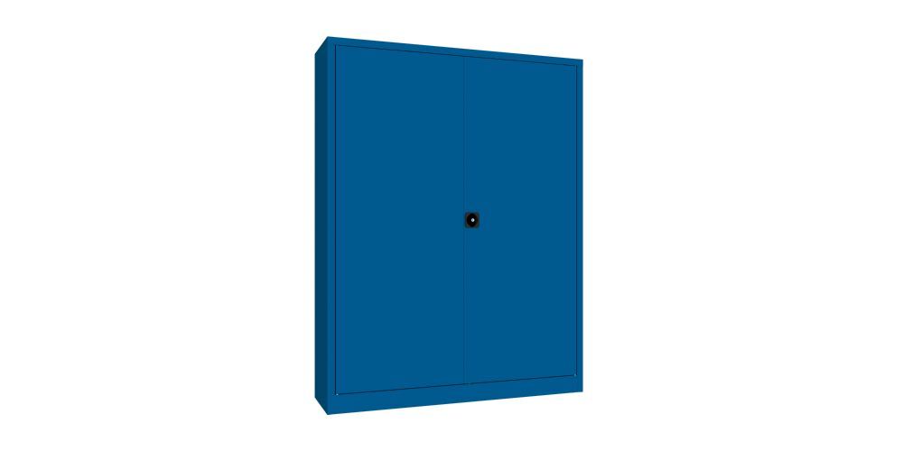 Produktbild PAVOY Flügeltürenschrank 1950x1500x400 mm 4 Böden verzinkt RAL 5010