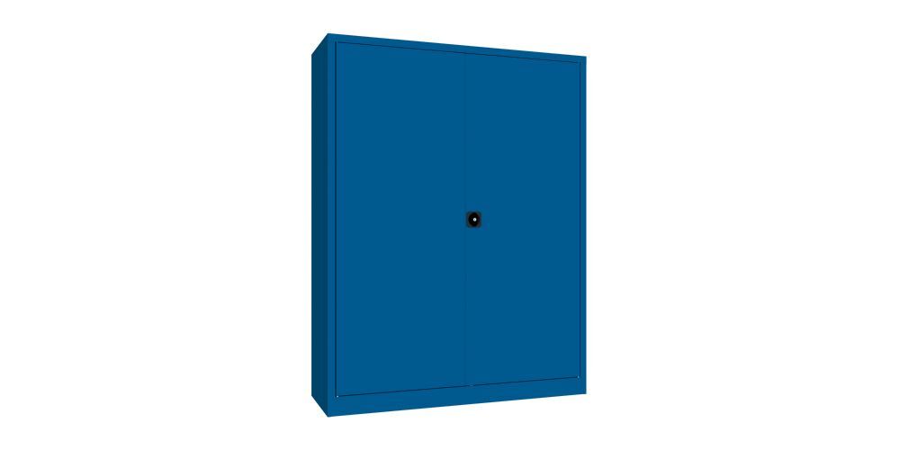 Produktbild PAVOY Flügeltürenschrank 1950x1500x500 mm 4 Böden verzinkt RAL 5010