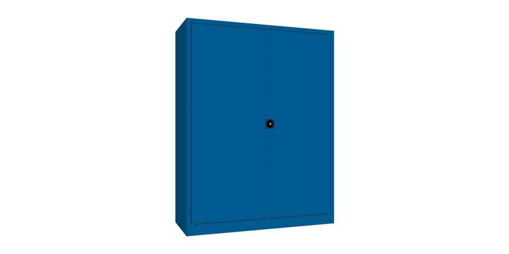 Produktbild Flügeltürenschrank, 1950x1500x600 mm, 4 Böden verzinkt, RAL 5010 bild 2