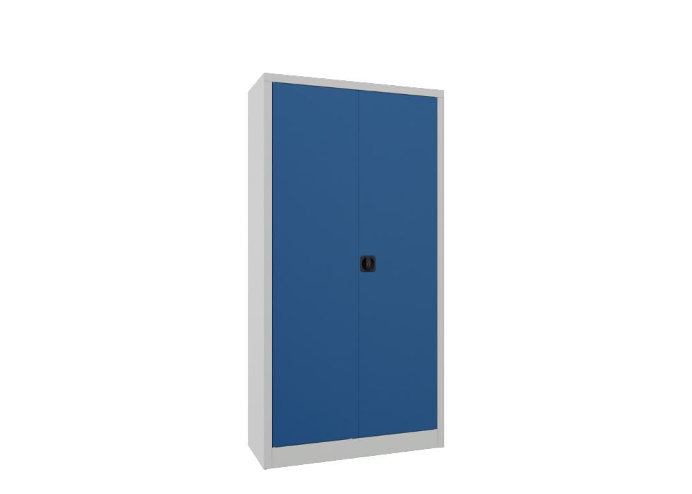 Produktbild PAVOY Garderobenschrank mit Füßen 1850x600x500 mm 2 Abteile RAL 7035/5010