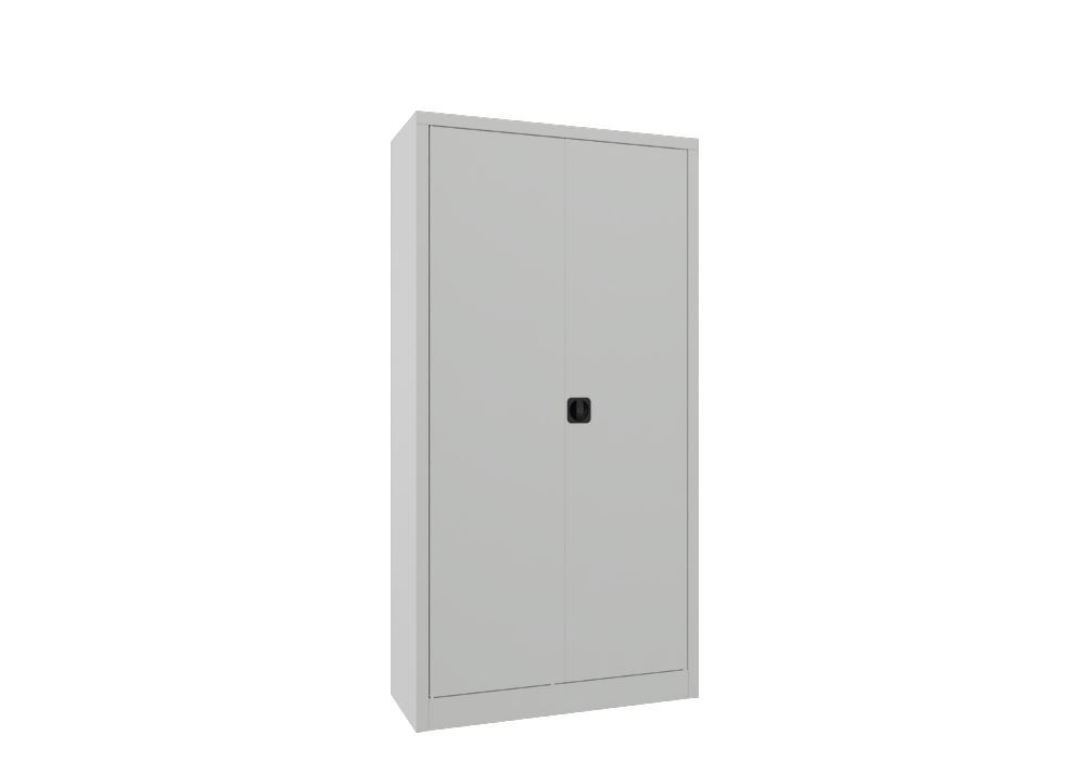 Produktbild PAVOY Garderobenschrank mit Füßen 1850x600x500 mm 2 Abteile RAL 7035