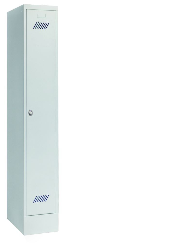 Produktbild PAVOY Garderobenschrank mit Sockel 1850x300x500 mm 1 Abteile RAL 7035