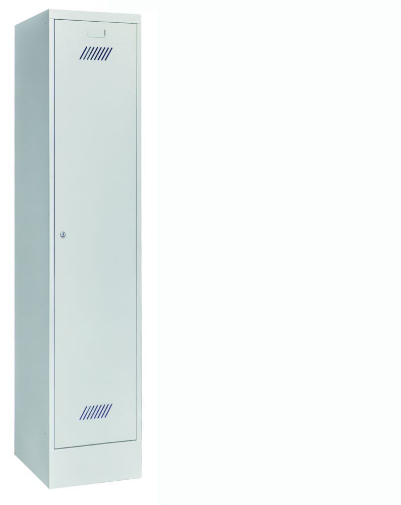 Produktbild PAVOY Garderobenschrank mit Sockel 1850x400x500 mm 1 Abteile RAL 7035
