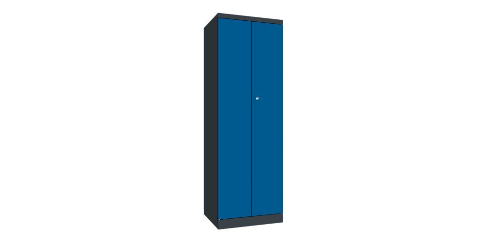 Produktbild PAVOY Kleider Wäscheschrank 1800x600x500 mm 2 Abteile RAL 7016/5010