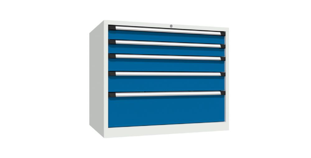 Produktbild PAVOY Schubladenschrank 830/700/1015 70 kg Vollauszug RAL 7035/5010