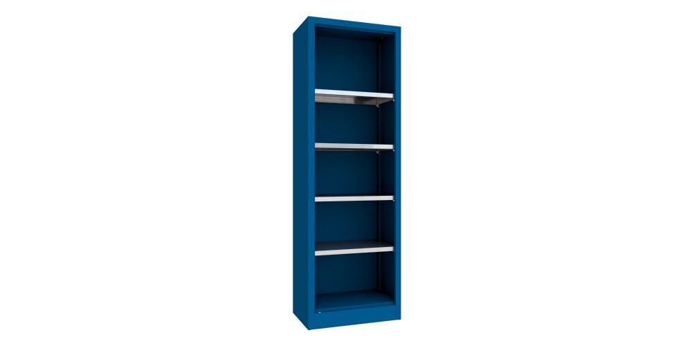 Produktbild PAVOY Regalschrank aus Stahl 1950x640x400 mm 4 verzinkte Böden RAL 5010