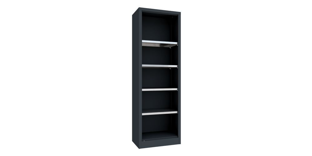 Produktbild PAVOY Regalschrank aus Stahl 1950x640x400 mm 4 verzinkte Böden RAL 7016