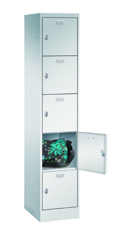 Produktbild PAVOY Schließfachsäule für Personal Garderoben 5 Fächer RAL 7035