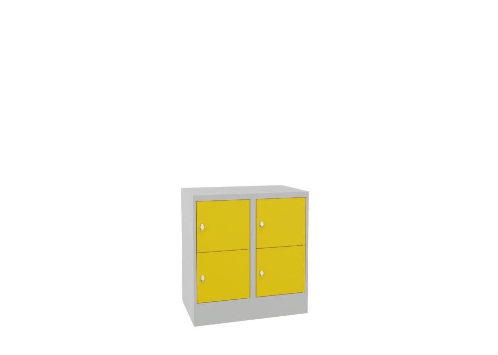 Produktbild PAVOY Schließfachschrank mit Sockel 855x800x500 glatte Türen
