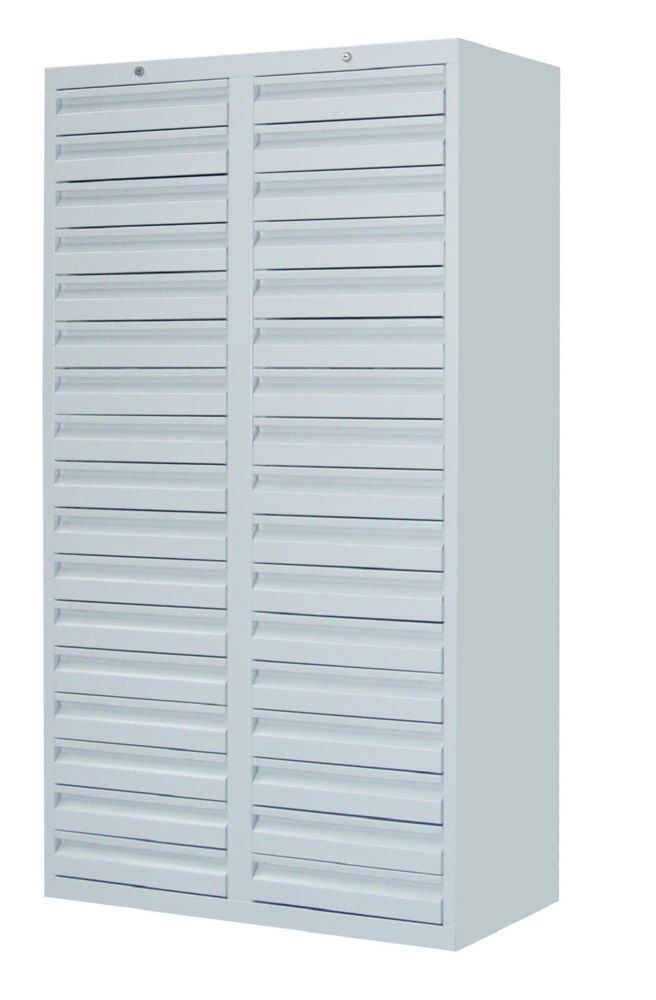 Produktbild PAVOY Schubladenschrank Gleitführung 1800x1000x500 mm Blende 34x100 RAL 7035