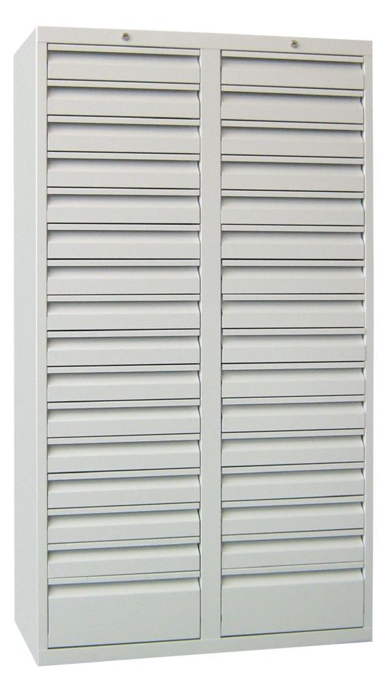 Produktbild PAVOY Schubladenschrank Gleitführung 1800x1000x500 mm RAL 7035