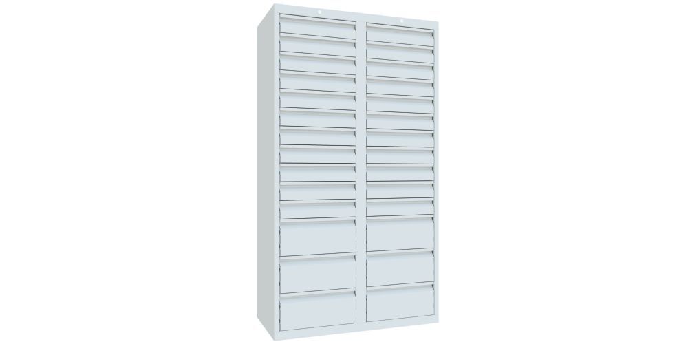 Produktbild PAVOY Schubladenschrank Gleitführung 1800x1000x500 mm RAL 7035