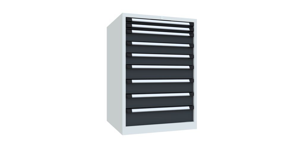 Produktbild PAVOY Schubladenschrank 1030/700/715 70 kg Vollauszug RAL 7035/7016