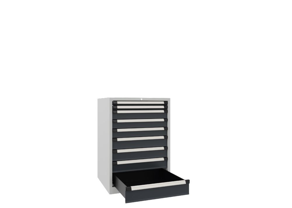 Produktbild Schubladenschrank 1030/700/715, 2x50, 3x100, 3x125, 1x150 mm, 70 kg Vollauszug bild 2
