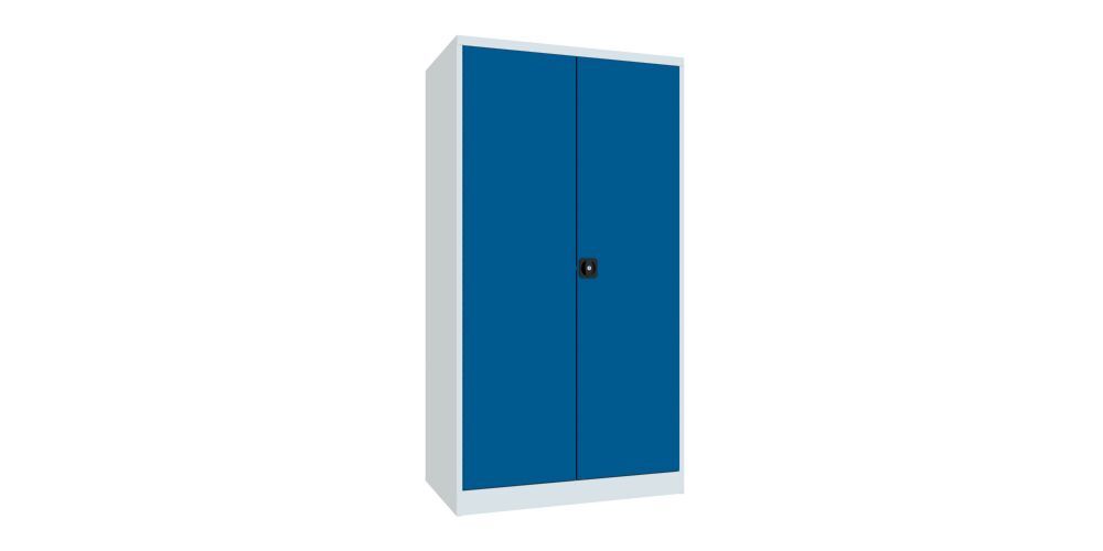 Produktbild Schwerlastschrank, 3 Fachböden a 200 kg, 4 Schubladen, Ral 7035/5010 bild 2