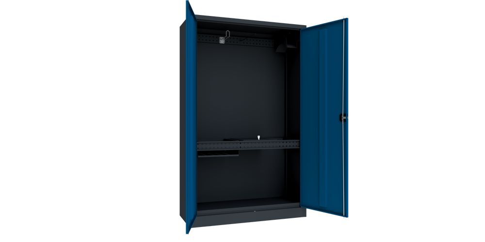 Produktbild PAVOY Sportgeräte Modulschrank Bestückung 3 Vollblechtüren RAL 7016/5010