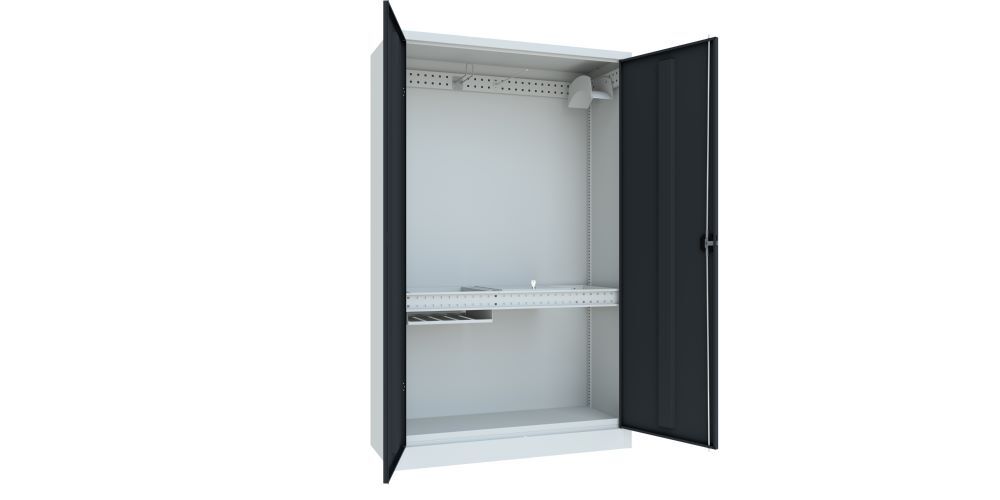 Produktbild PAVOY Sportgeräte Modulschrank Bestückung 3 Vollblechtüren RAL 7035/7016