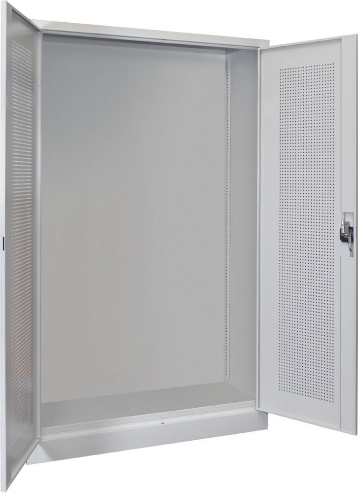 Produktbild PAVOY Sportgeräte Modulschrank Leergehäuse Lochfeldtüren RAL 7035