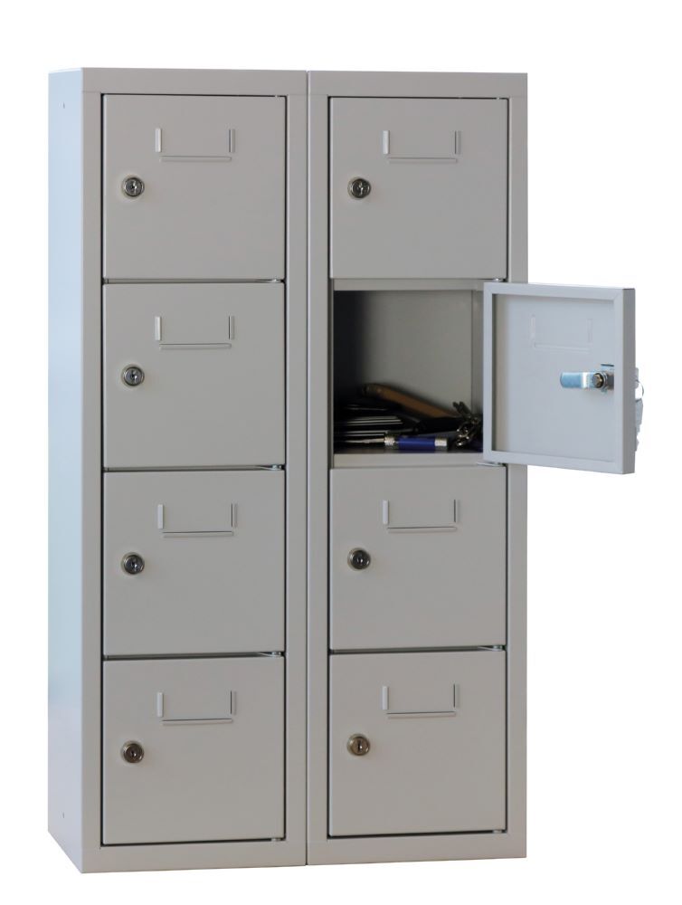 Produktbild PAVOY System Kleinfachschrank 778x225x200 mm 4 Fächer RAL 7035 Lichtgrau