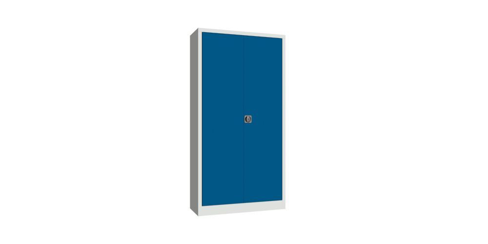 Produktbild PAVOY Werkzeugschrank 1950x1000x500 mm 4 Böden verzinkt Drehgriff RAL 7035/5010