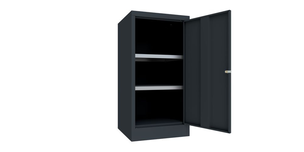 Produktbild Werkzeugschrank, 1000x500x500 mm, 2 Böden verzinkt, RAL 7016 bild 2
