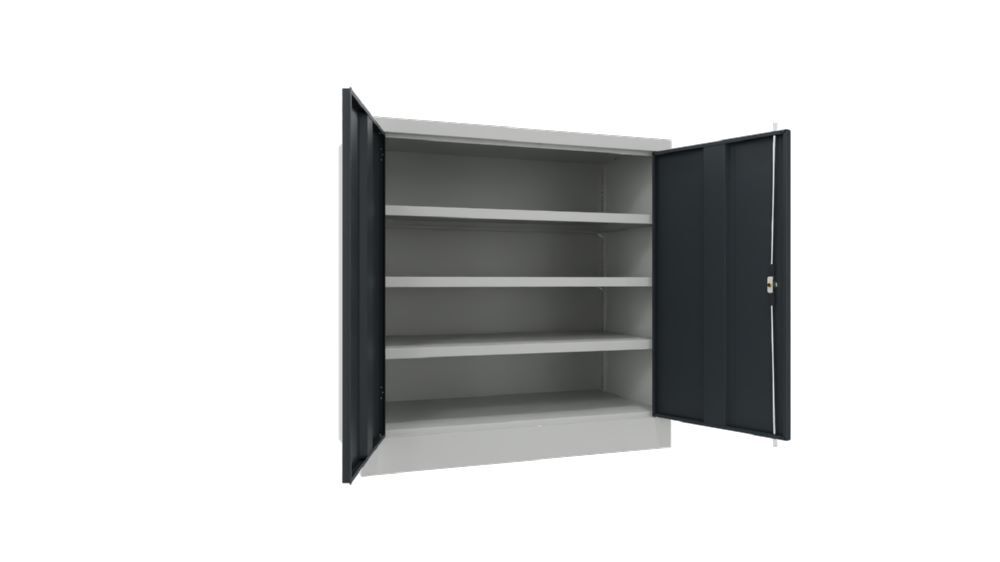 Produktbild PAVOY Werkzeugschrank 1000x1000x500 mm 3 Böden verzinkt RAL 7035/7016