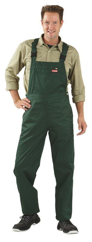 Planam MG 260 Arbeitskleidung Latzhose mittelgrün Größe 60