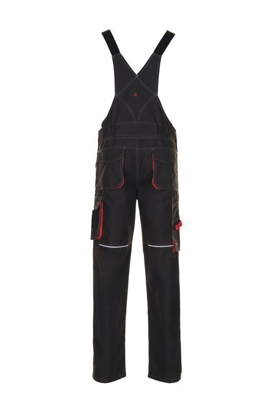 Planam Basalt Latzhose anthrazit rot 110 Produktbild Planam Basalt Latzhose anthrazit rot 110 bild 3