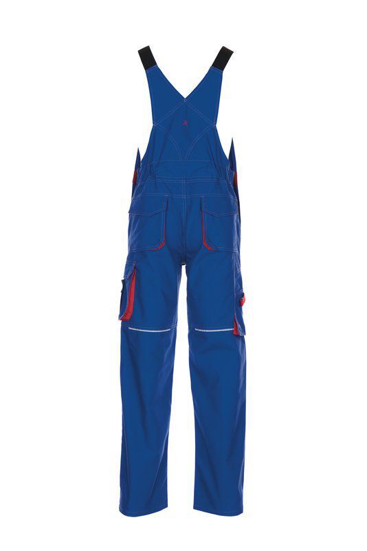 Planam Basalt Latzhose kornblau rot 46 Produktbild Planam Basalt Latzhose kornblau rot 46 bild 3