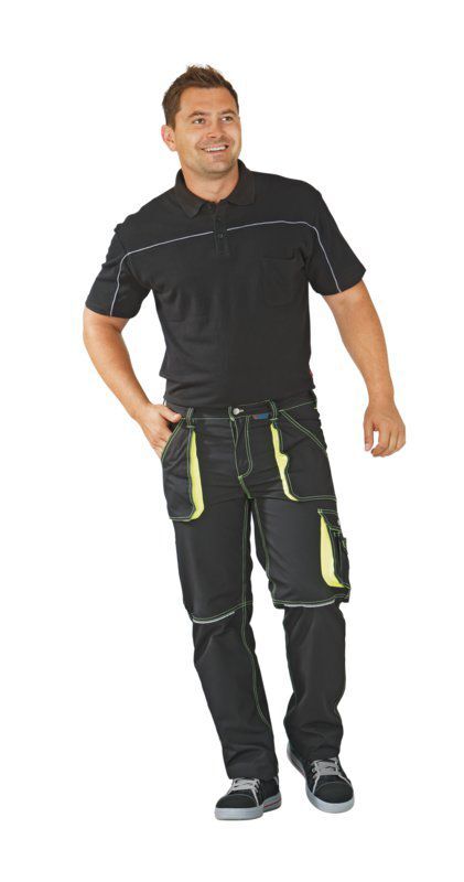 Planam Basalt Neon Bundhose anthrazit gelb 62