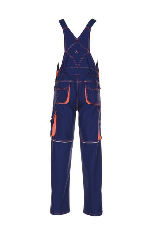 Planam Basalt Neon Arbeitshose Latzhose marine orange 102 Planam Basalt Neon Arbeitshose Latzhose marine orange 102