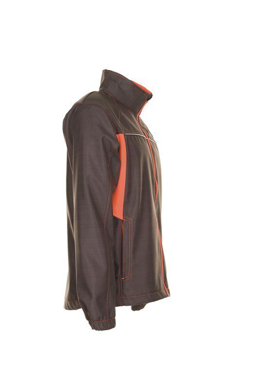 Planam Basalt Neon Arbeitsjacke Softshelljacke oliv orange Größe L Produktbild Planam Basalt Neon Arbeitsjacke Softshelljacke oliv orange Größe L bild 4