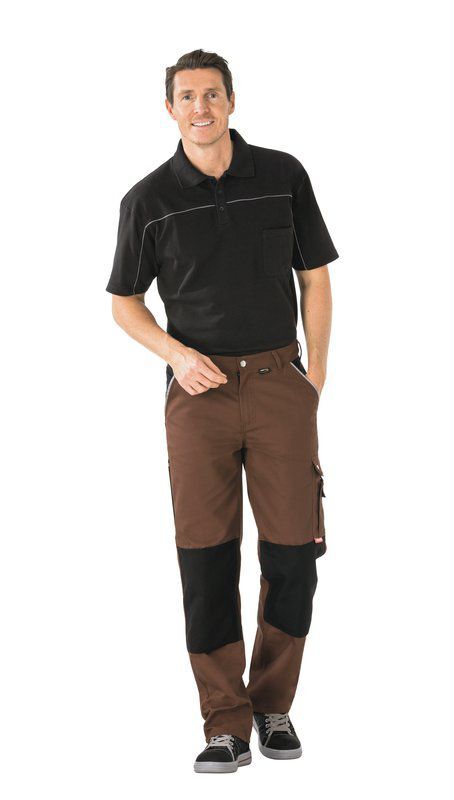 Planam Canvas 320 Arbeitskleidung Bundhose braun schwarz Größe 50 Produktbild Planam Canvas 320 Arbeitskleidung Bundhose braun schwarz Größe 50 bild 2