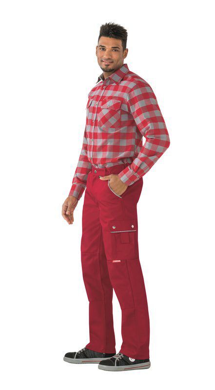 Produktbild Planam Canvas 320 Arbeitskleidung Arbeitshose Bundhose rot Größe 56 bild 2