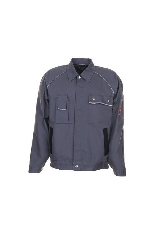 Planam Canvas 320 Arbeitskleidung Arbeitsjacke Bundjacke grau schwarz Größe 46 Produktbild Planam Canvas 320 Arbeitskleidung Arbeitsjacke Bundjacke grau schwarz Größe 46