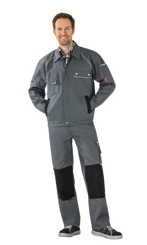 Planam Canvas 320 Arbeitskleidung Arbeitsjacke Bundjacke grau schwarz Größe 110 Produktbild Planam Canvas 320 Arbeitskleidung Arbeitsjacke Bundjacke grau schwarz Größe 110 bild 2