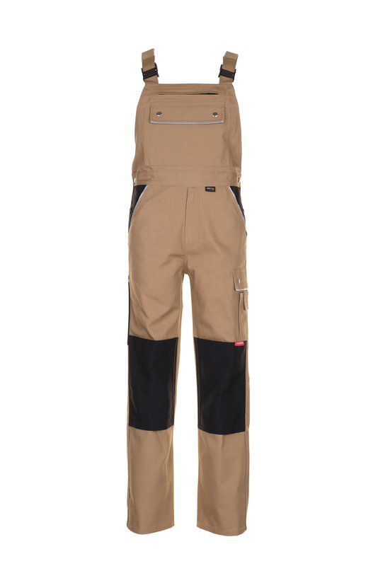 Planam Canvas 320 Arbeitskleidung Latzhose khaki schwarz Größe 102 Produktbild Planam Canvas 320 Arbeitskleidung Latzhose khaki schwarz Größe 102