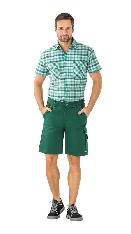 Planam Canvas 320 Arbeitskleidung Shorts grün XL Produktbild Planam Canvas 320 Arbeitskleidung Shorts grün XL bild 2