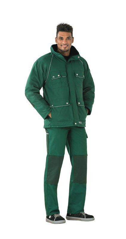 Planam Canvas 320 Arbeitskleidung Winterparka grün Größe M Produktbild Planam Canvas 320 Arbeitskleidung Winterparka grün Größe M bild 2