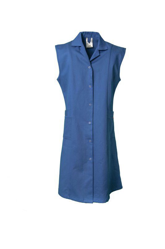 Planam Damen Arbeitsmantel Baumwolle ohne Arm kornblau 40 Produktbild Planam Damen Arbeitsmantel Baumwolle ohne Arm kornblau 40