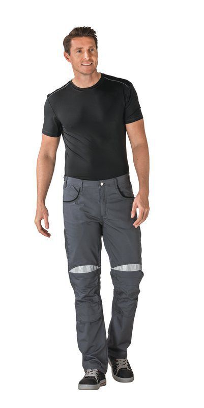 Planam DuraWork Arbeitskleidung Arbeitshose Bundhose grau schwarz Größe 56