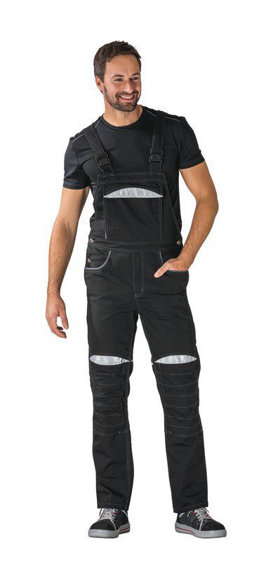 Produktbild Planam DuraWork Arbeitskleidung Arbeitslatzhose schwarz grau Größe 54 bild 2