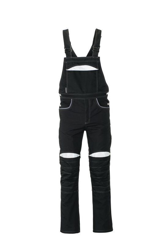 Planam DuraWork Arbeitskleidung Arbeitslatzhose schwarz grau Größe 102 Produktbild Planam DuraWork Arbeitskleidung Arbeitslatzhose schwarz grau Größe 102