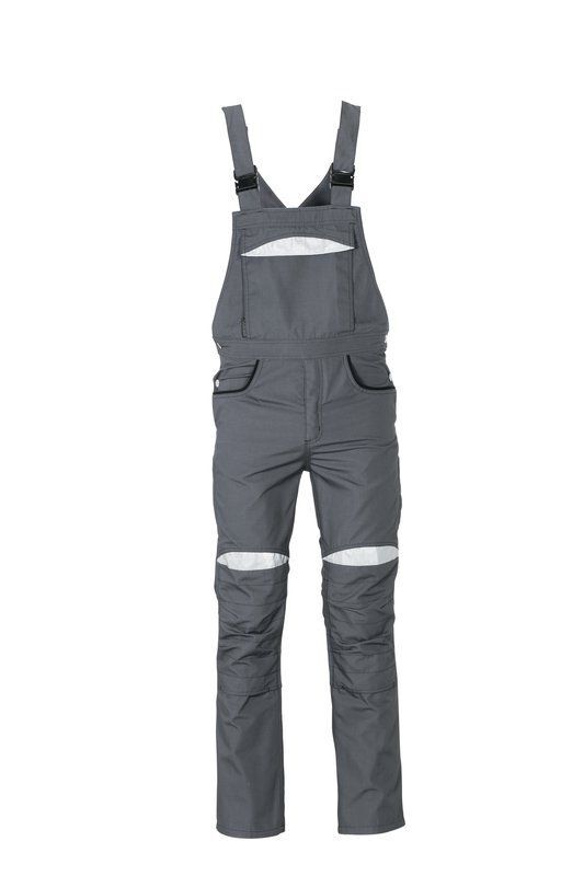 Planam DuraWork Arbeitskleidung Arbeitslatzhose grau schwarz Größe 54 Planam DuraWork Arbeitskleidung Arbeitslatzhose grau schwarz Größe 54