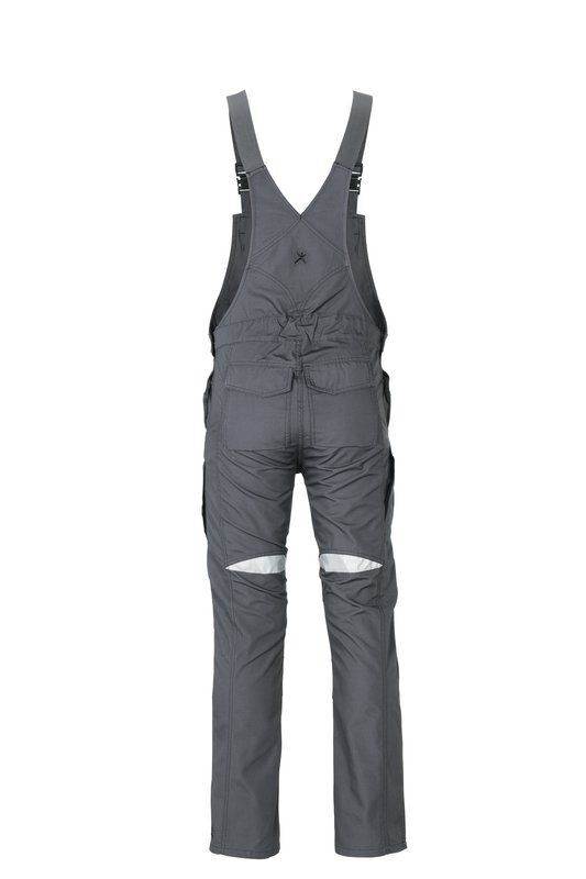 Planam DuraWork Arbeitskleidung Arbeitslatzhose grau schwarz Größe 54 Planam DuraWork Arbeitskleidung Arbeitslatzhose grau schwarz Größe 54