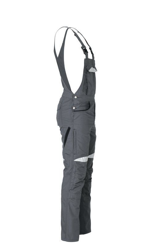 Planam DuraWork Arbeitskleidung Arbeitslatzhose grau schwarz Größe 54 Planam DuraWork Arbeitskleidung Arbeitslatzhose grau schwarz Größe 54
