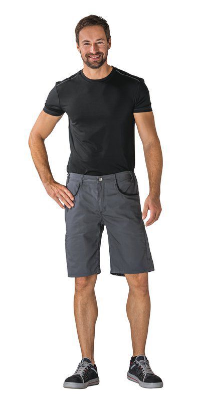 Planam DuraWork Arbeitskleidung Shorts grau schwarz XS Planam DuraWork Arbeitskleidung Shorts grau schwarz XS