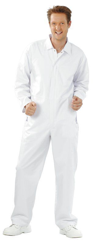 Planam Food Herren Overall Arbeitsoverall reinweiß Größe 50 Produktbild Planam Food Herren Overall Arbeitsoverall reinweiß Größe 50 bild 2