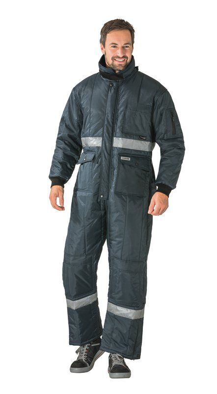 Planam Kühlhaus Gefrierhaus Overall marine Innenfutter kornblau Größe L Produktbild Planam Kühlhaus Gefrierhaus Overall marine Innenfutter kornblau Größe L bild 2